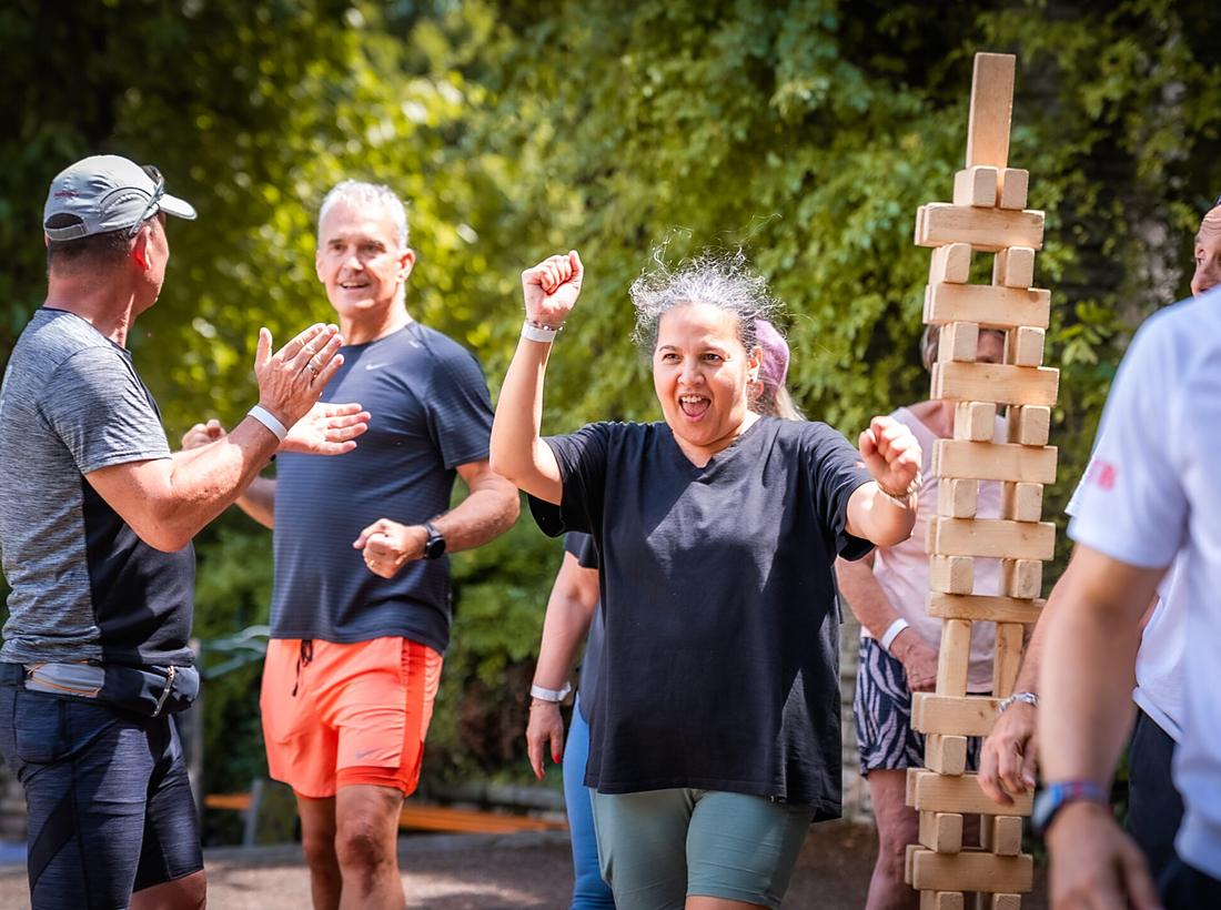 Gruppo durante una sessione di team building
